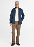 Timberland TB0A44T14751-Melange Fleece Jacket Mavi Regular Fit Taşlamalı Erkek Ceket