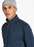 Timberland TB0A44T14751-Melange Fleece Jacket Mavi Regular Fit Taşlamalı Erkek Ceket