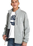 Timberland TB0A44T10521-Melange Fleece Jacket Gri Regular Fit Taşlamalı Erkek Ceket