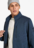 Timberland TB0A44T14751-Melange Fleece Jacket Mavi Regular Fit Taşlamalı Erkek Ceket