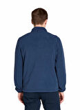 TB0A6HM34511-Full Zip Polar Fleece Mavi Fermuarlı Regular Fit Erkek Polar Sweatshırt