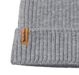 B0A66520521-R Timberland Rib Knit Beanie Erkek Gri