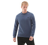 B0A2BNKEYO1-R Timberland Exeter Rıver Brushed Back Crew Sweatshir Erkek Sweatshirt Mavi