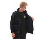 B0A44HBV821-R Timberland Wool Blend Shacket Erkek Ceket Lacivert