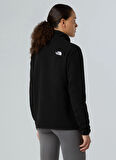 The North Face NF0A8D2FJK31-GLACIER FLEECE JACKET Siyah Fermuarlı Yaka Standart Düz Kadın Sweatshırt