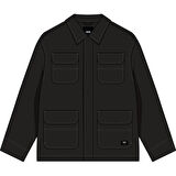 Drill Chore Nylon Jacket Erkek Siyah Mont - VN000P78