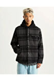 VANS Piedmont Hooded Plaid Shacket ERKEK GOMLEK VN000P7VQFY1