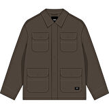 Drill Chore Nylon Jacket Erkek Kahverengi Mont - VN000P78