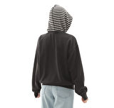 000R3FBLK1-R Vans Effy Hooded Crew Kadın Sweatshirt Siyah