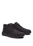 Timberland Deri Siyah Erkek Bot HUDSON ROAD MID LACE UP CHUKKA BOOT