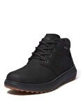Timberland İnek Derisi + Poliüretan Siyah Erkek Bot HUDSON ROAD MID LACE UP GTX CHUKKA