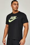 Nike Dri-Fit Run Energy Miler Ss Erkek Siyah Spor Tişört