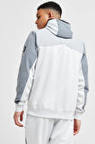 Nike Nsw Clup Air Max Hoodie Erkek Beyaz-Gri Spor Ceket 