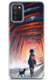 Samsung Galaxy M02s uyumlu Girls 35 UV Kapak Gece Fushimi inari