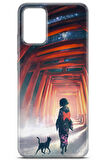 Samsung Galaxy M02s uyumlu Girls 35 UV Kapak Gece Fushimi inari