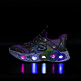 Kız Çocuk - Genç Sneaker ( Günlük) 303755L BKMT Skechers INFINITE HEART LIGHTS-ETERNAL SHIMMER Black/Multi