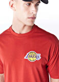Kırmızı Erkek Bisiklet Yaka Oversize Baskılı T-Shirt 60578558 LEAGUE ESSENTIALS INJ OSTE
