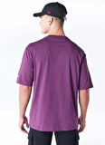 Mor Erkek Bisiklet Yaka Oversize Baskılı T-Shirt 60578559 LEAGUE ESSENTIALS INJ OSTE