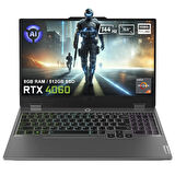 Lenovo LOQ 15AHP9 83DX00B1TR AMD Ryzen 7-8845HS 8GB DDR5 512GB SSD RTX4060 8GB 15.6 inç 144Hz Full HD FreeDos Gaming Laptop (Yapay Zeka Destekli)