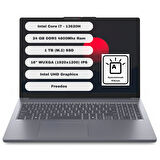 Lenovo Ideapad Slim 3 16IRH10 GTI24 Intel Core I7 13620H 24GB 1TB SSD Freedos 16'' FHD Taşınabilir Bilgisayar 83K2001VTR