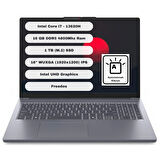 Lenovo Ideapad Slim 3 16IRH10 Intel Core I7 13620H 16GB 1tb SSD Freedos 16" Fhd Taşınabilir Bilgisayar 83K2001VTR