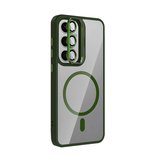 Joko  Galaxy S24 Fe Remim Lensli Magsafe Standlı Kapak - Koyu Yeşil