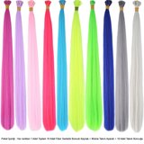 10 Adet Karışık Renkli Fiber Sen Kaynaklık  60cm + Misina Takım Aparatı ve Boncuğu