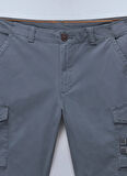 Napapijri NP0A4HOSG1Y1-N-HORTON Gri Normal Bel Regular Fit Erkek Şort