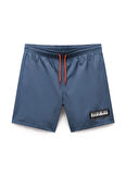 Napapijri NP0A4IBKG1Y1-V-BOX LOGO Gri Regular Fit Erkek Şort Mayo