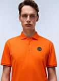 Napapijri NP0A4IDAA001-E-BADGE SUM Turuncu Relaxed Erkek T-Shirt