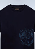 Napapijri NP0A4IEA1761-S-VANNI PRT SS Lacivert Relaxed Erkek T-Shirt