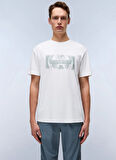 Napapijri NP0A4IEA2061-S-VANNI PRT SS Beyaz Relaxed Erkek T-Shirt