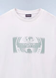 Napapijri NP0A4IEA2061-S-VANNI PRT SS Beyaz Relaxed Erkek T-Shirt