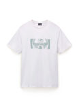 Napapijri NP0A4IEA2061-S-VANNI PRT SS Beyaz Relaxed Erkek T-Shirt