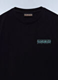Napapijri NP0A4ILX9411-S-VIGNONI BACK SS Siyah Relaxed Erkek T-Shirt