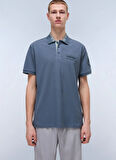 Napapijri NP0A4IN9G1Y1-E-AMUNDSEN 1 Gri Relaxed Erkek T-Shirt