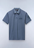Napapijri NP0A4IN9G1Y1-E-AMUNDSEN 1 Gri Relaxed Erkek T-Shirt