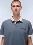 Napapijri NP0A4ID4G1Y1-E-ZERI SS Gri Relaxed Erkek T-Shirt