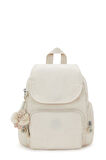 Kadın City Zip Mini Basic Sırt Çantası - Bej | undefined