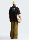 The North Face NF0A8G9WJK31-LIQUID BOX NSE OVERSIZ Siyah Yuvarlak Yaka Regular Fit Düz Erkek T-Shirt