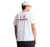 F0A8GQMFN41-R The North Face M Campıng Relaxed Short Sleeve Tee-Graph Erkek T-Shirt Beyaz