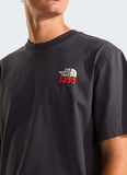 The North Face NF0A8GB2RHI1-M 1966 FLORA RELAXED Gri Yuvarlak Yaka  Regular Fit Baskılı Erkek T-Shirt
