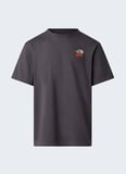 The North Face NF0A8GB2RHI1-M 1966 FLORA RELAXED Gri Yuvarlak Yaka  Regular Fit Baskılı Erkek T-Shirt