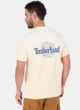Timberland TB0A5MMM2601-Sunfaded Graphic HW Te Ekru Yuvarlak Yaka Baskılı Erkek T-Shirt
