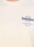 Timberland TB0A5MMM2601-Sunfaded Graphic HW Te Ekru Yuvarlak Yaka Baskılı Erkek T-Shirt