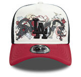 60595221-R New Era Mlb Graphıc Trucker Losdod  Whıchj Şapka Beyaz