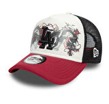 60595221-R New Era Mlb Graphıc Trucker Losdod  Whıchj Şapka Beyaz