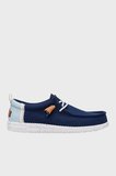 Hey Dude Wally Craft Linen Logolu Casual Ayakkabı Erkek AYAKKABI 43086-4UX LACİVERT