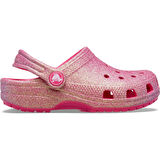 Classic Iridescent Glitter Classic Clog Çocuk Terlik 210986-6ZQ Dragon Fruit