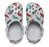 210992-1NN Crocs Classic Race Cars Graphic Cg T &amp;Ccedil;ocuk Terlik Gri